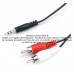 Cable de audio plug 3.5 mm a RCA 2 canales de 3.6 m 